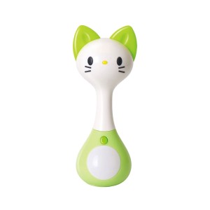 جغجغه و دندان گیر موزیکال هولی تویز مدل Mini Cat