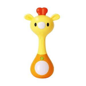 جغجغه و دندان گیر موزیکال هولی تویز مدل Mini Giraffe