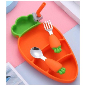 ست ظرف غذا تمام سیلیکون طرح هویج