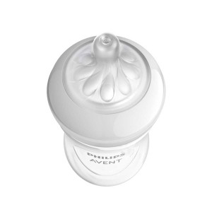 شیرخوری طلقی 260ml صورتی Natural Response اونت سرشیشه 3 قطره ( نسل جدید )