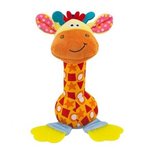 جغجغه و دندان گیر نوزاد هپی مانکی طرح زرافه