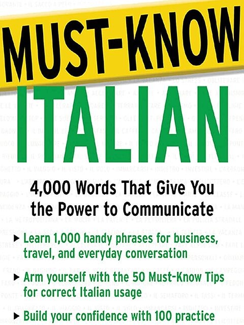 کتاب آموزش لغات ایتالیایی Must Know Italian 4000 Words That Give You the Power to Communicate