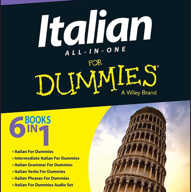 کتاب آموزش ایتالیایی Italian All-in-One For Dummies