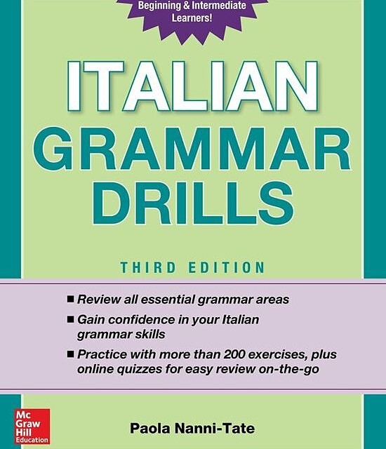 کتاب گرامر ایتالیایی Italian Grammar Drills