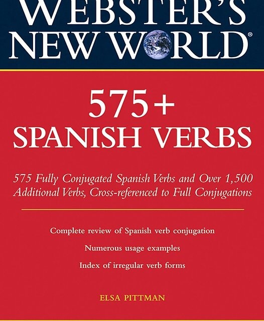 کتاب افعال اسپانیایی Webster's New World 575+ Spanish Verbs