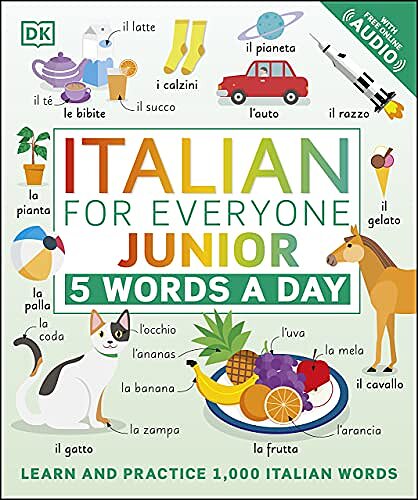 کتاب ایتالیایی Italian for Everyone Junior 5 Words a Day