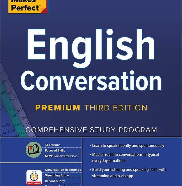 کتاب آموزش مکالمه انگلیسی Practice Makes Perfect English Conversation Premium Third Edition