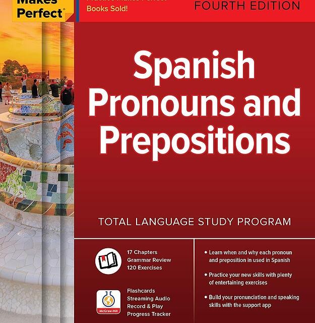 کتاب اسپانیایی Practice Makes Perfect Spanish Pronouns and Prepositions Fourth Edition