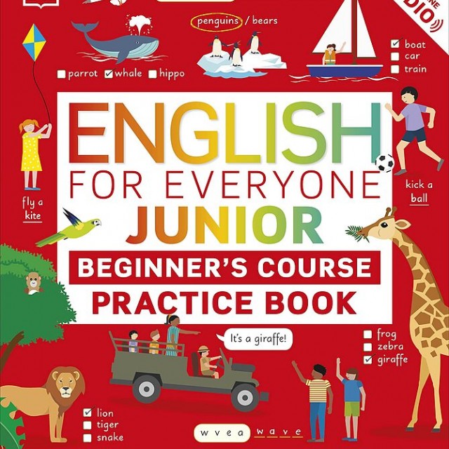 کتاب تمرین انگلیسی برای همه (آموزش انگلیسی به کودکان) English for Everyone Junior Beginners Practice Book