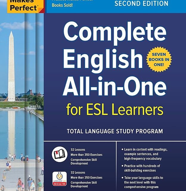 کتاب انگلیسی Practice Makes Perfect Complete English All in One for ESL Learners Second Edition