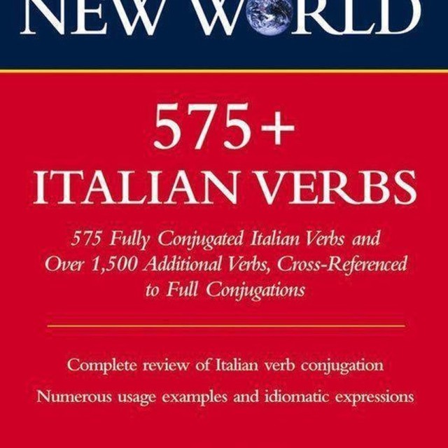 کتاب افعال ایتالیایی Webster's New World 575+ Italian Verbs