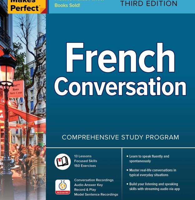 کتاب آموزش مکالمه فرانسه 2021 جدید Practice Makes Perfect French Conversation Third Edition