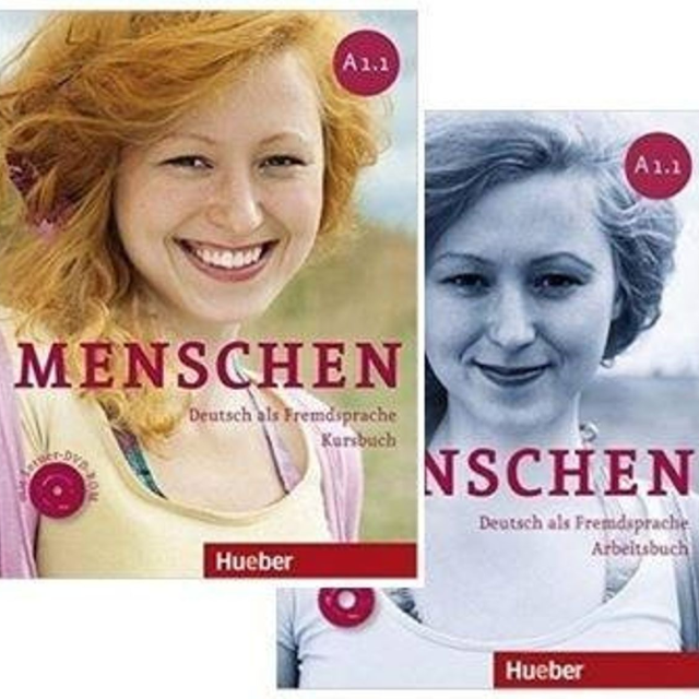 کتاب آلمانی منشن آ یک یک Menschen A1.1 kursbuch und Arbeitsbuch mit CD