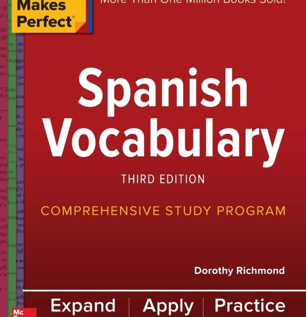 کتاب لغات اسپانیایی Practice Makes Perfect Spanish Vocabulary Third Edition اسپنیش وکبیولری
