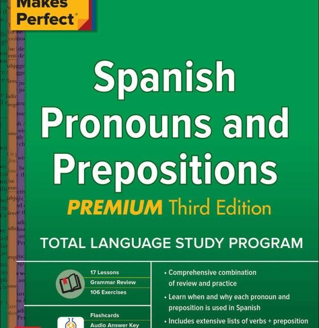 کتاب ضمایر و حروف اضافه اسپانیایی Practice Makes Perfect Spanish Pronouns and Prepositions