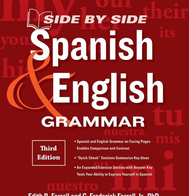 کتاب اسپانیایی Side by Side Spanish and English Grammar