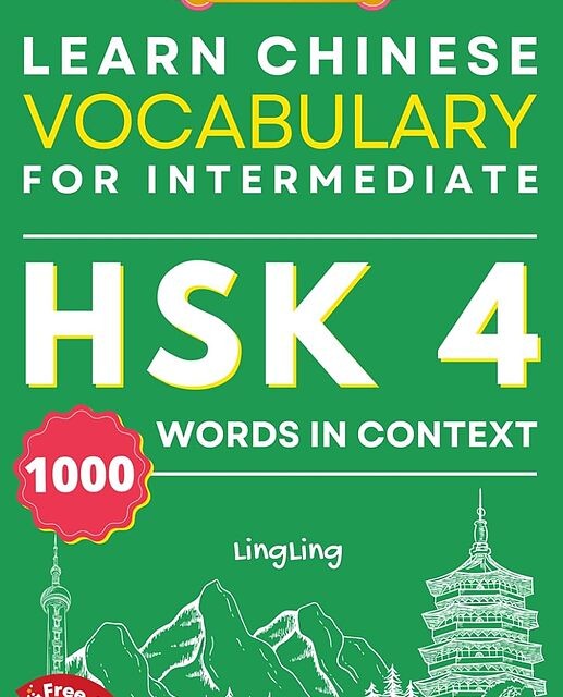 کتاب واژگان چینی جدید HSK سطح 4 Learn Chinese Vocabulary for Intermediate New HSK Level 4 Chinese Vocabulary Book