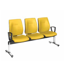 نیمکت انتظار سه نفره برند داتیس مدل  FLUTE WF460P-3