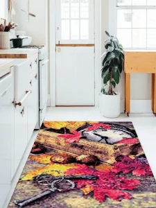 فرش آشپزخانه طرح پاییزی
