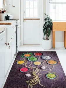 فرش آشپزخانه طرح ادویه جات