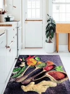 فرش آشپزخانه طرح ادویه جات 3