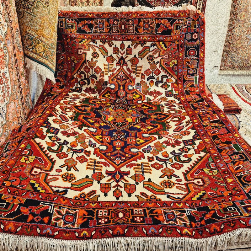 قالیچه ۳متری ساوه رنگ گیاهی
