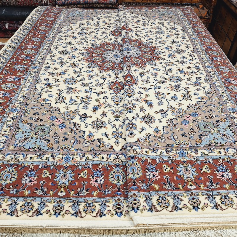جفت قالی ۶متری آکبند کاشان