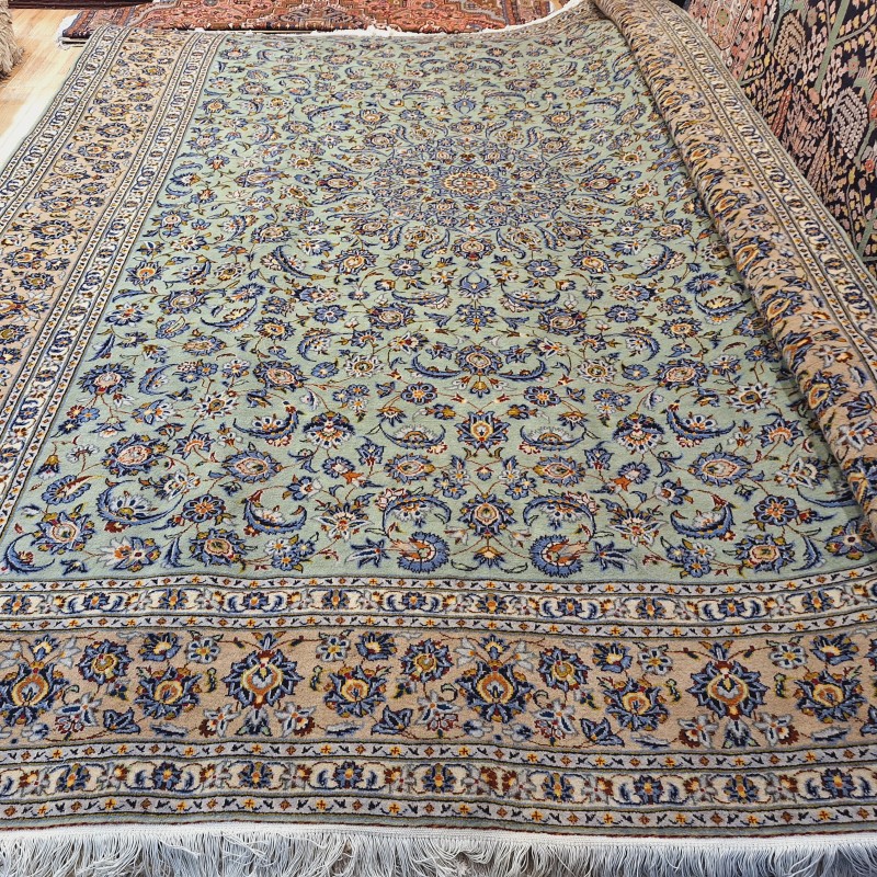 قالی ۱۲متری کاشان زمینه سدری
