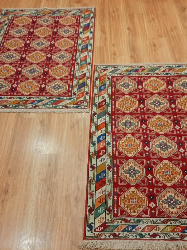 جفت گلیم دستبافت اردبیل_ابعاد:150*100