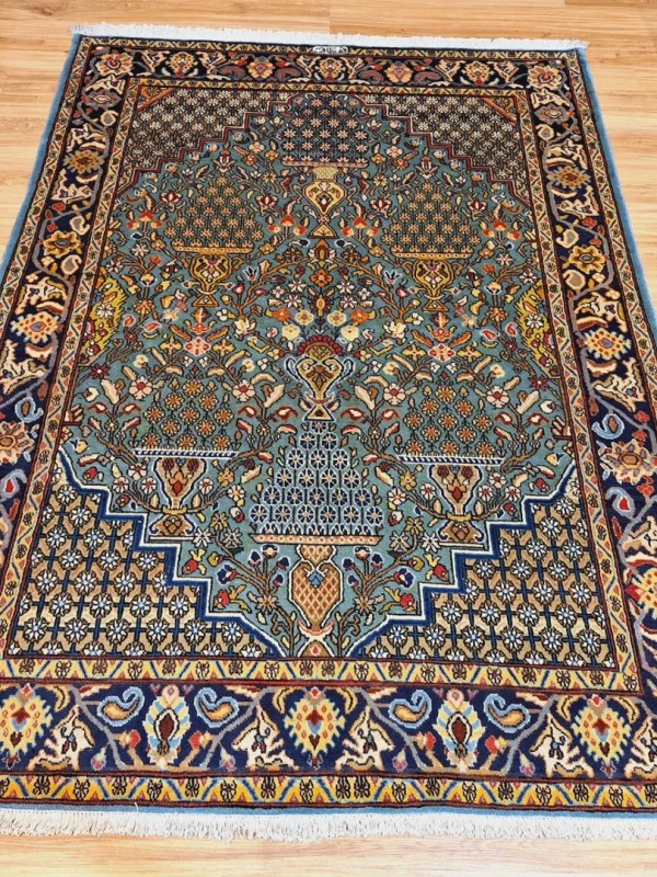 فرش دستبافت  قم_ابعاد:200*145