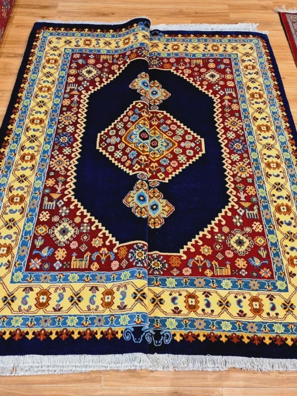 جفت فرش دستبافت قشقایی_ابعاد:200*150
