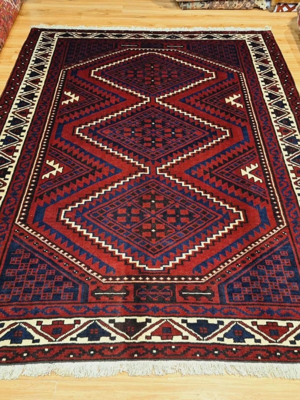 فرش دستبافت لری بافت_ابعاد:295*220