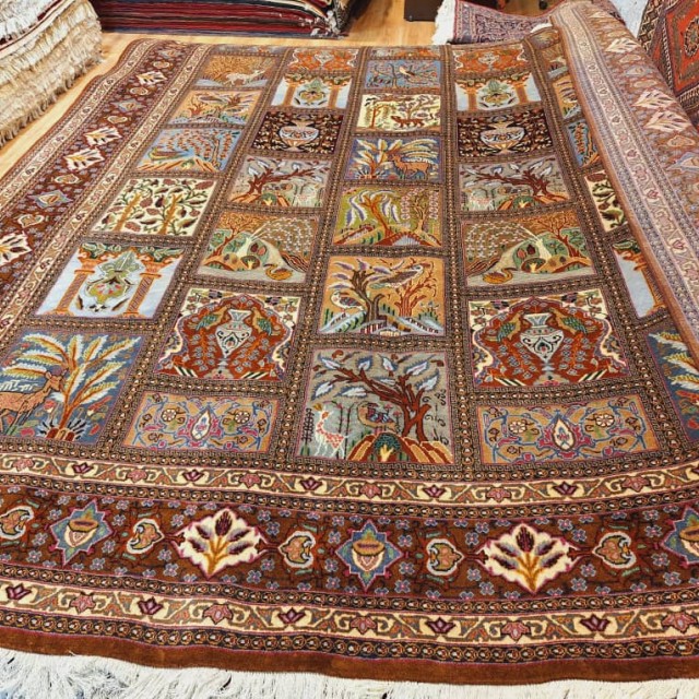 فرش دستبافت کاشمر_ابعاد:400*300