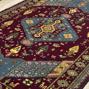 قالیچه خراسان چله ابریشم