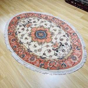 فرش بیضی ۳ متری ۵۰ رج تبریز
