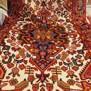 قالیچه ۳متری ساوه رنگ گیاهی