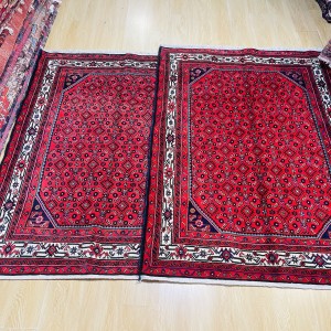 جفت قالیچه ۳ متری حسین اباد افشان