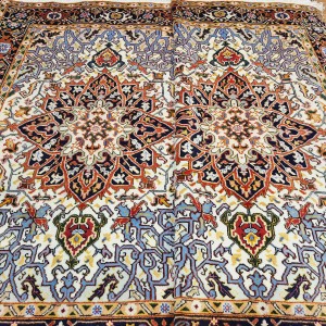 جفت قالیچه هریس زمینه روشن