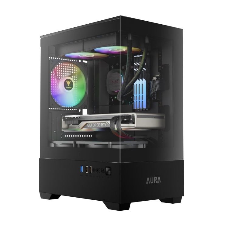 کیس گیم دیاس AURA GC9M BLACK ARGB