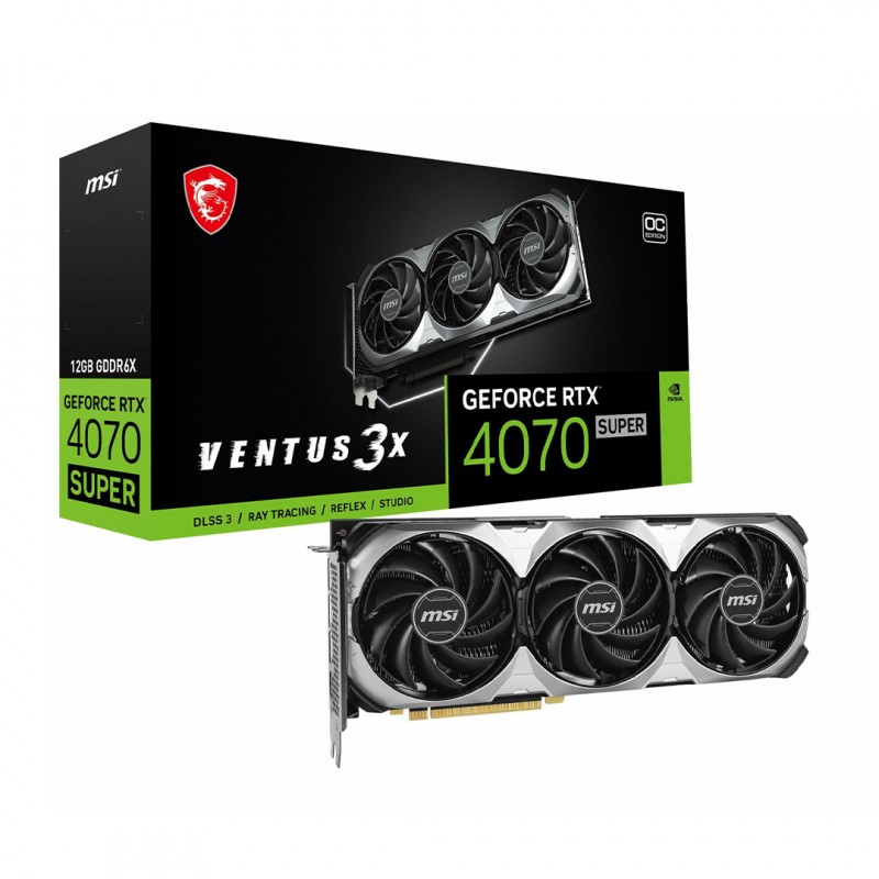 کارت گرافیک ام اس آی GeForce RTX 4070 Super Ventus 3X 12G OC