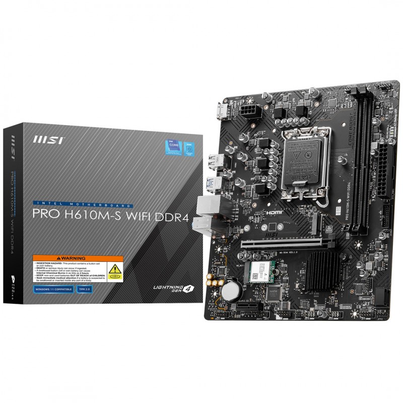 مادربرد ام اس آی  MSI PRO H610M-S WIFI DDR4