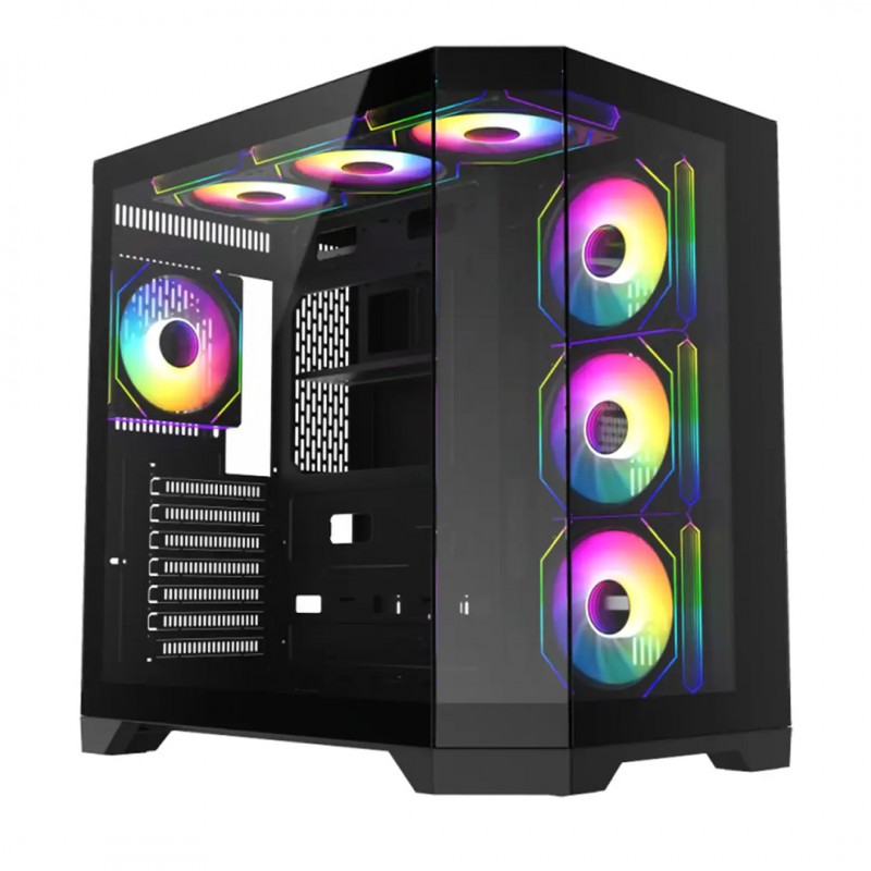 کیس کامپیوتر گیم‌ مکس Hype-A ARGB Mid Tower مشکی