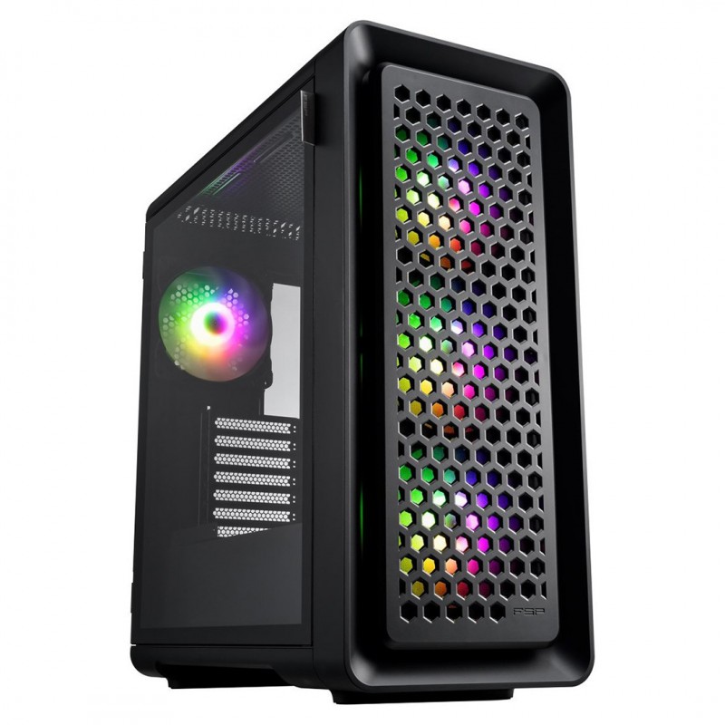 کیس کامپیوتر اف اس پی CUT 593P RGB Mid Tower مشکی
