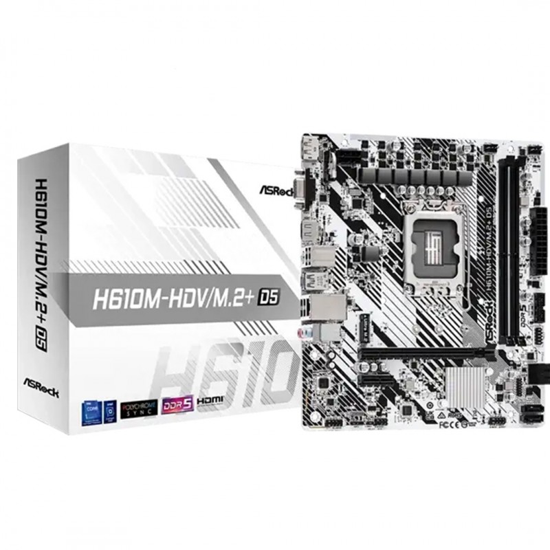 مادربرد ازراک H610M-HDV/M.2+ D5