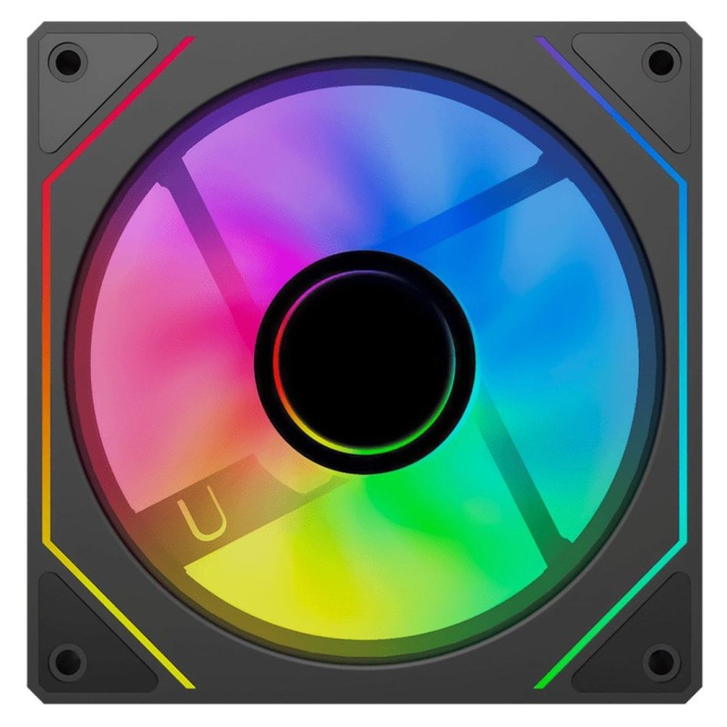 فن کیس اوست  AVI-120R ARGB رنگ مشکی