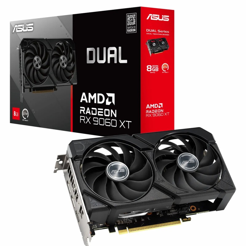 کارت گرافیک Asus Dual RX 9060 XT 8GB