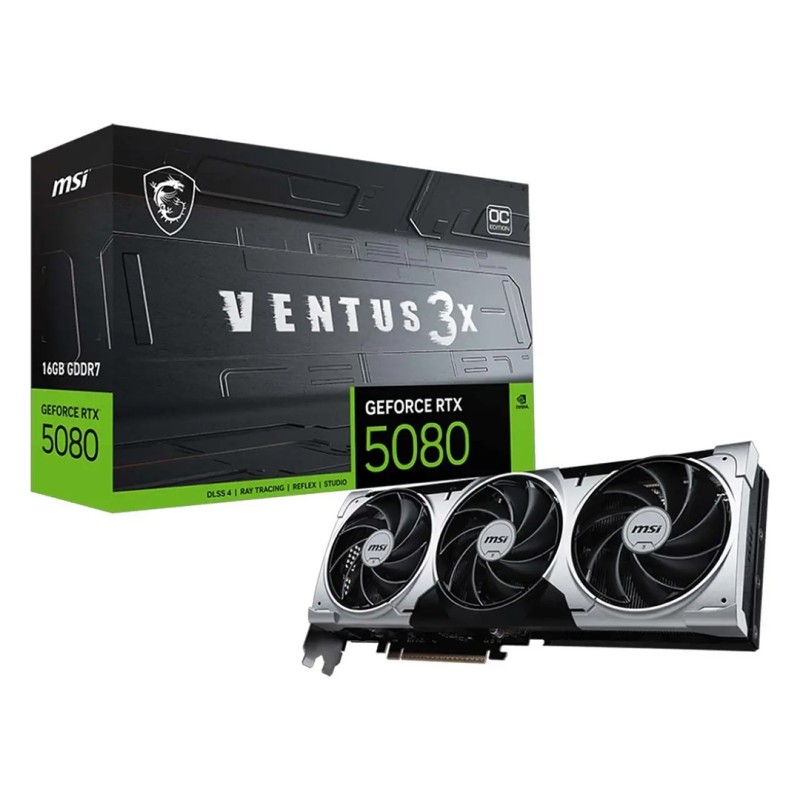 کارت گرافیک ام اس آی مدل MSI RTX 5080 16G VENTUS 3X OC PLUS