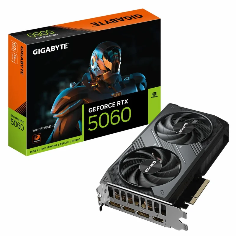 کارت گرافیک GIGABYTE RTX 5060 Windforce OC 8G