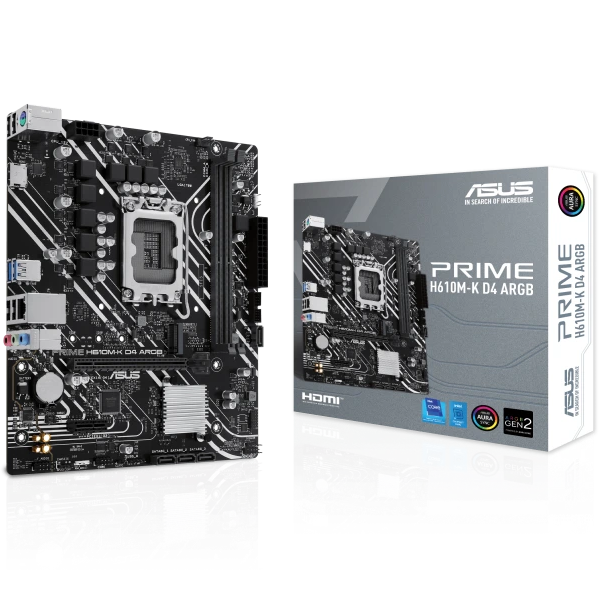 مادربرد ایسوس مدل PRIME H610M-K D4 ARGB DDR4