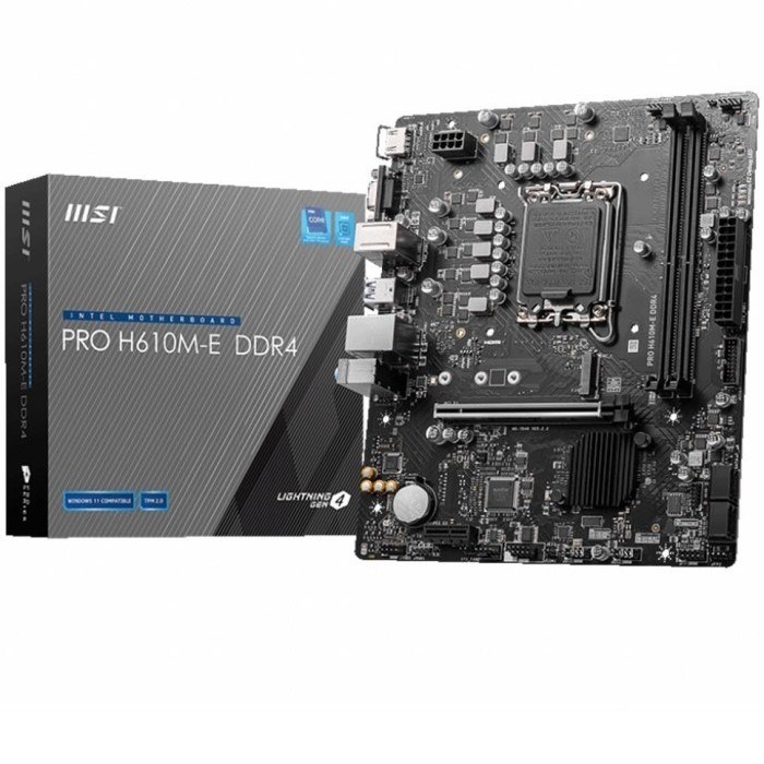 مادربرد ام اس آی مدل PRO H610M-E DDR4
